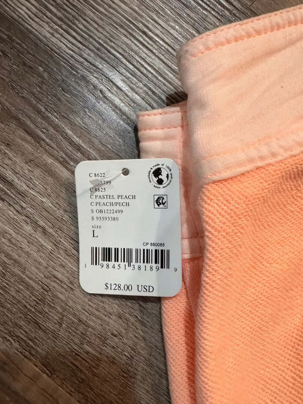 Free People Movement Pastel Peach Textured Utility Pants